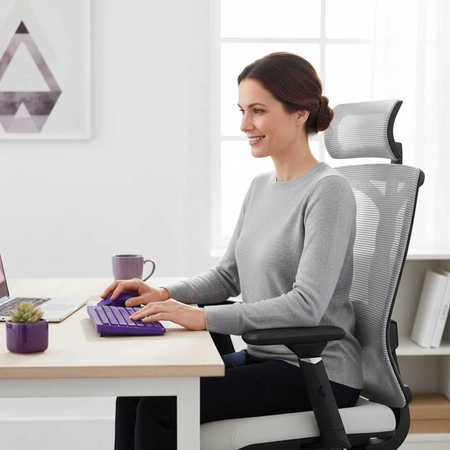 Spacetronik Moris elektrický stůl SPE-O121 120x60, bílý rám, deska ze světlého dřeva