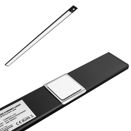 Bezprzewodowa lampa LED Czujnik ruchu 80cm Czarny