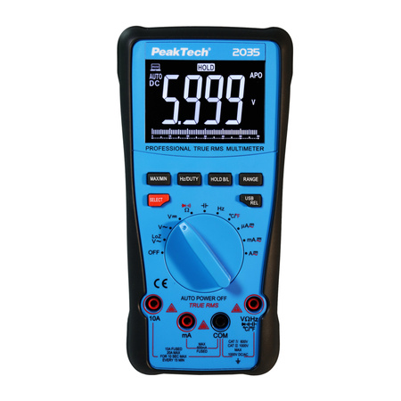 PeakTech 2035 Digitálny multimeter 10A 1000V USB DCV