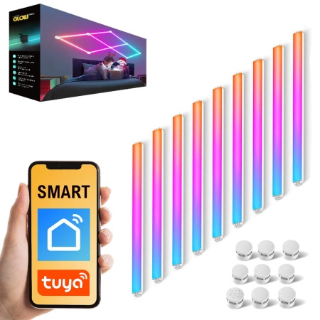LED RGB WIFI Tuya 9x27cm modulární nástěnné svítidlo