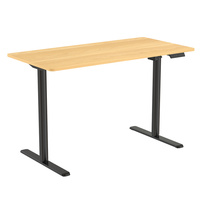 Spacetronik Moris SPE-O121 120x60 electric desk, Black frame, Light wood top