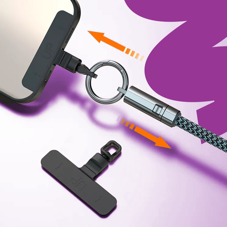 Kabel USB-C ze smyczą PD 240W 30cm BA