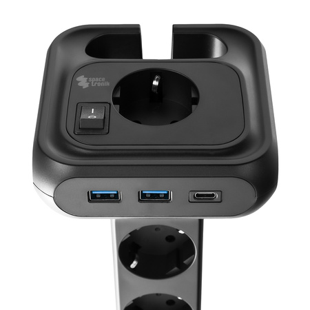 Listwa zasilająca 4xAC 2xUSB 1xUSB-C SPS-PS02B