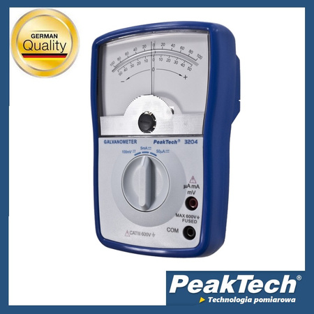 PeakTech 3204 Galvanometer100mV 5mA AC DC Multimeter