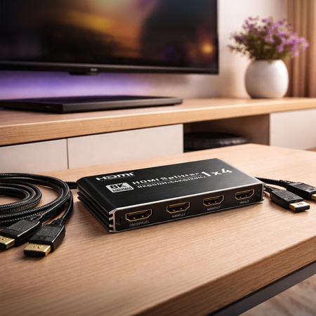 Rozgałęźnik HDMI 1x4 8K Spacetronik