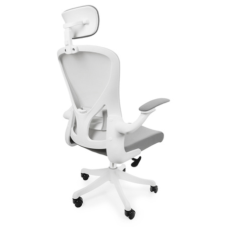 ARON White swivel office chair