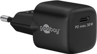 USB-C PD GaN 30W Netzladegerät Goobay BLACK