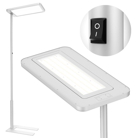 Lampa podłogowa biurowa LED GLOW D20 80W Biała