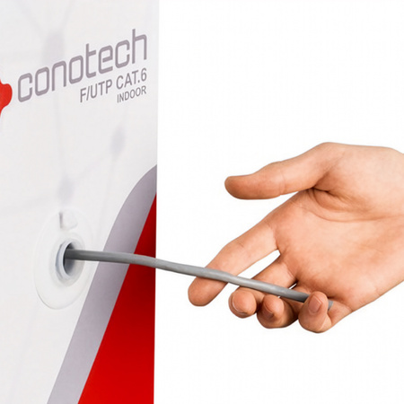 Krátená dvojlinka CAT5e U/UTP AWG24 CU PVC+PE 5,3 Fca 305m