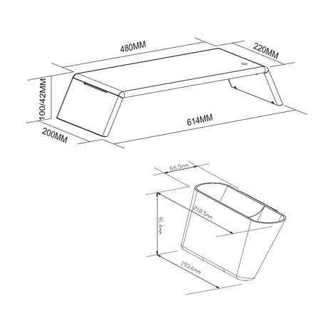 Spacetronik SPP-102BS organizer stand