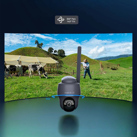 Kamera solarna LTE Reolink Go PT Ultra 4K szara