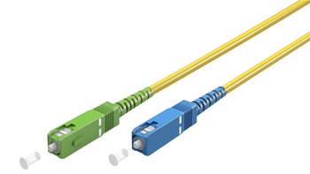 Optický propojovací kabel SIMPLEX SC-APC - SC Goobay 3m