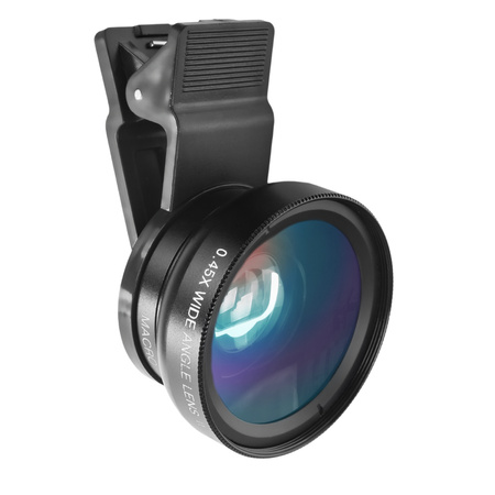 Two phone lenses wide angle x12 macro 0.45