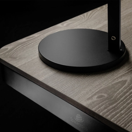 Spacetronik Moris elektrischer Schreibtisch SPE-O121 120x60, Gestell schwarz, Platte helles Holz