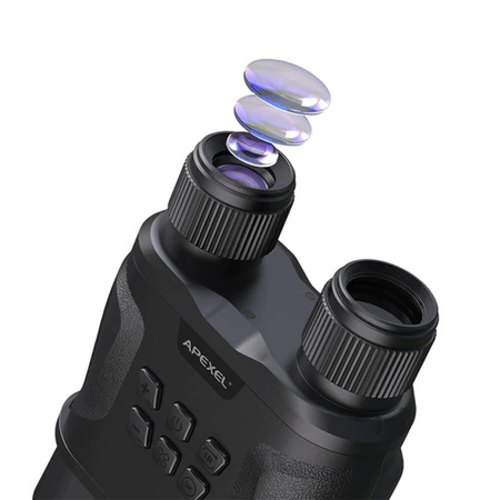 IR night vision binoculars with 4-12x IPX4 zoom camera