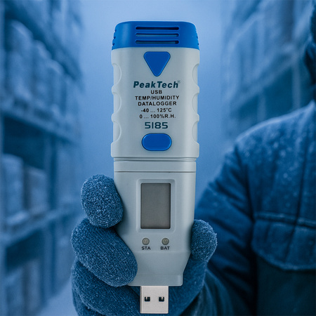 PeakTech 5185 USB Datalogger Moisture Temp Meter