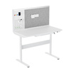 Mobile Dual-Motor Sit-Stand Desk with Divider