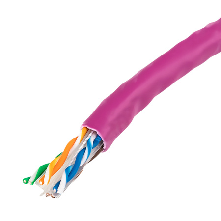 krútená dvojlinka CAT6 U/UTP AWG24 CU PVC LSZH 6.0 Dca 305m