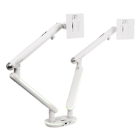 Podwójne Ramię do Monitora SPAF120LUW Białe