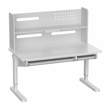 Biurko dziecięce regulowane SPEX111WW 120×65 cm – pochylany blat, półka i szuflada