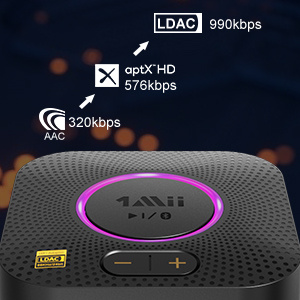 B06S Plus Bluetooth 5.2 aptX 30m Audio Receiver