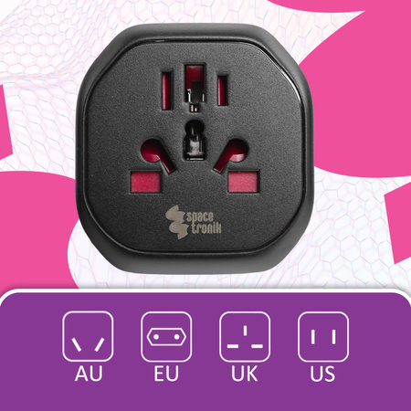 Adapter podróżny Spacetronik SR104 UK/US/AU 2500W