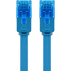 LAN Patchkabel CAT 6A UTP FLAT blau 0.5m