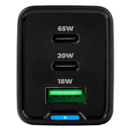 Ładowarka Spacetronik 3w1 65W USB-C USB PD Quick 3.6A Biała