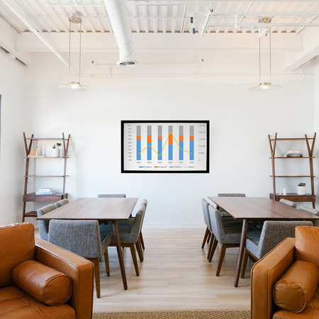 Projection screen 100" inches 16:9 viewing angle 160