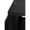 RACK 19'' 9U 600x450mm BLACK Sklenené dvere
