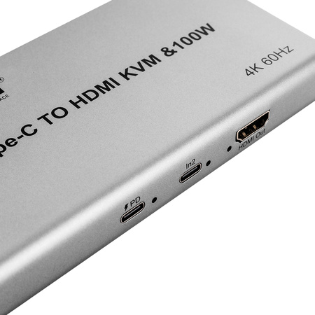 Adaptér USB-C na HDMI KVM 100W 4K 60Hz SPU-M17