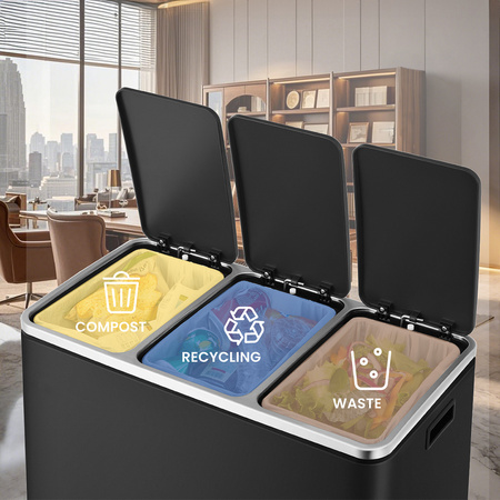 Funky Trash Can Ink Black Spacetronik Potrójny