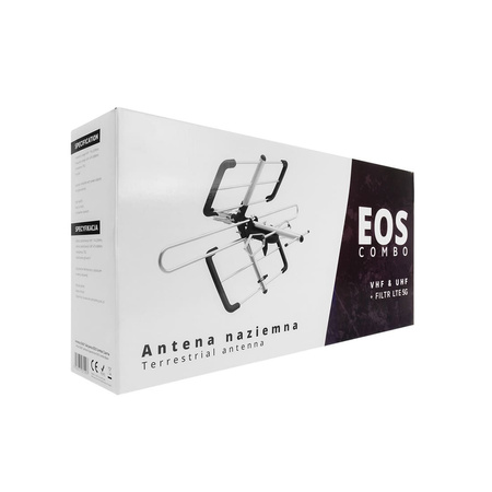 Aktivní anténa DVB-T2 Spacetronik EOS Combo Black