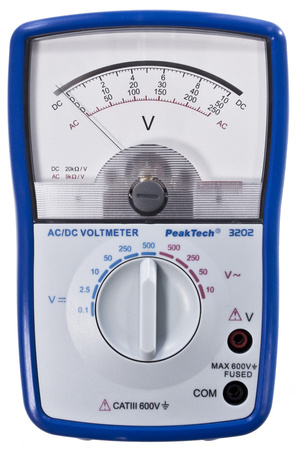 Analogový multimetr PeakTech 3202 500V AC DC