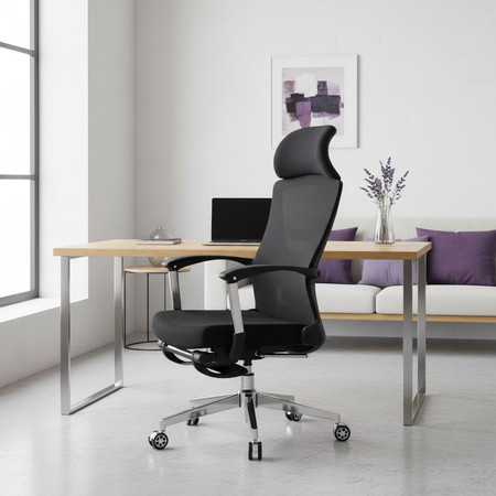 Ergonomická kancelárska stolička s podnožkou ALVA