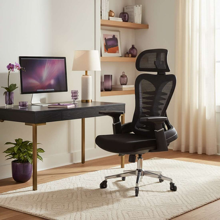 Fotel Ergonomiczny Spacetronik Axon Siatkowy Czarny