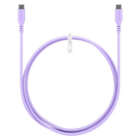 Kabel USB-C 2.0 Goobay silikonowy fioletowy 1.5m
