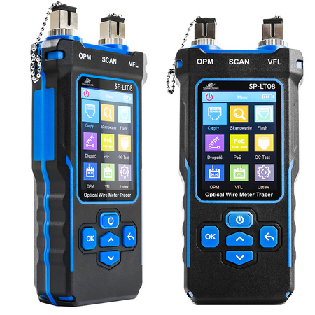 Spacetronik SP-LT08 LAN POE Optický tester