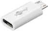 USB-C Stecker microUSB 2.0 Adapter Goobay WHT