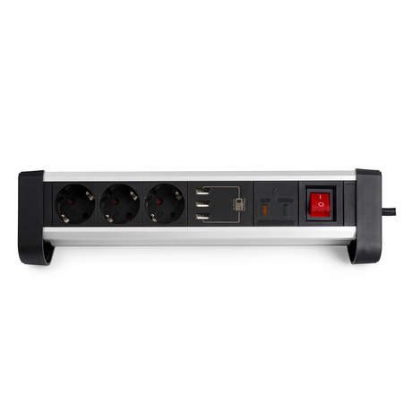 Gniazdo nablatowe Spacetronik SPS-T38BS