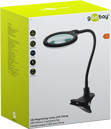 Kozmetická lampa LUPA 6W 480lm 175x Goobay clip-on