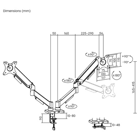 Uchwyt na monitor SPAE121