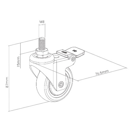 Spacetronik SPE-A02 desk casters