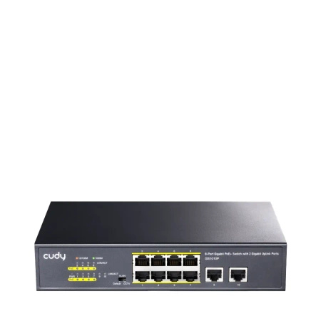 PoE+ SWITCH 10portový GS1010P 120W 1Gbps VLAN CCTV