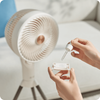 Stojanový ventilátor Airpuff 3 s aromaterapiou biely