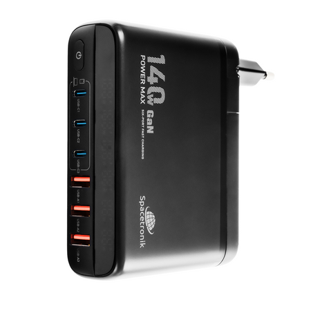 Ladestation 140W GaN SR103 LED 6 USB PD+QC3.0