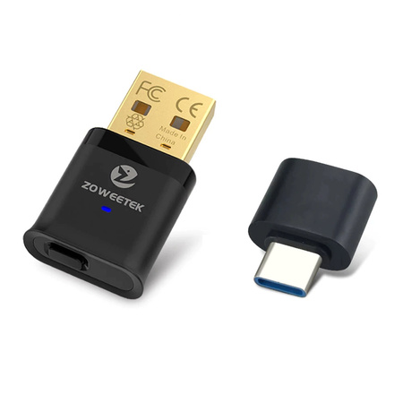 B0310 Bluetooth audio vysielač Usb-C 5.0 aptX 20 m