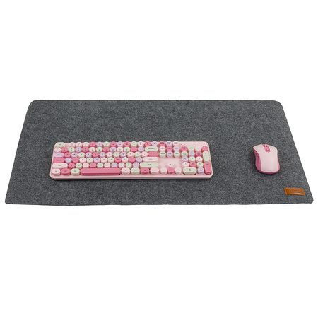 Mata filcowa pod myszkę szara 80xd40cm SPB061