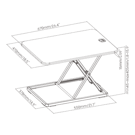 Spacetronik SPR-212MB verstellbares Stativ