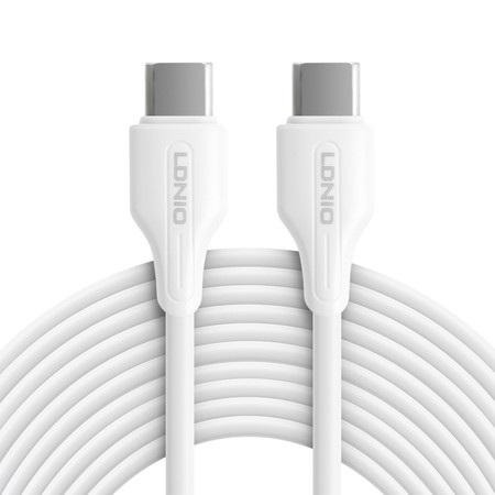 LDNIO USB-C - USB-C cable 1m 65W white LC121C